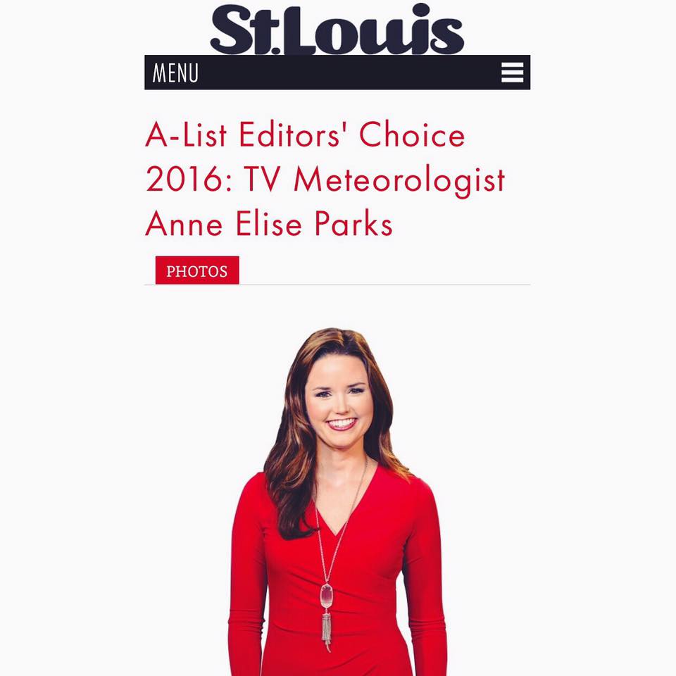 FOX 2 Meteorologist Anne Elise Parks Featured In St. Louis Magazine
