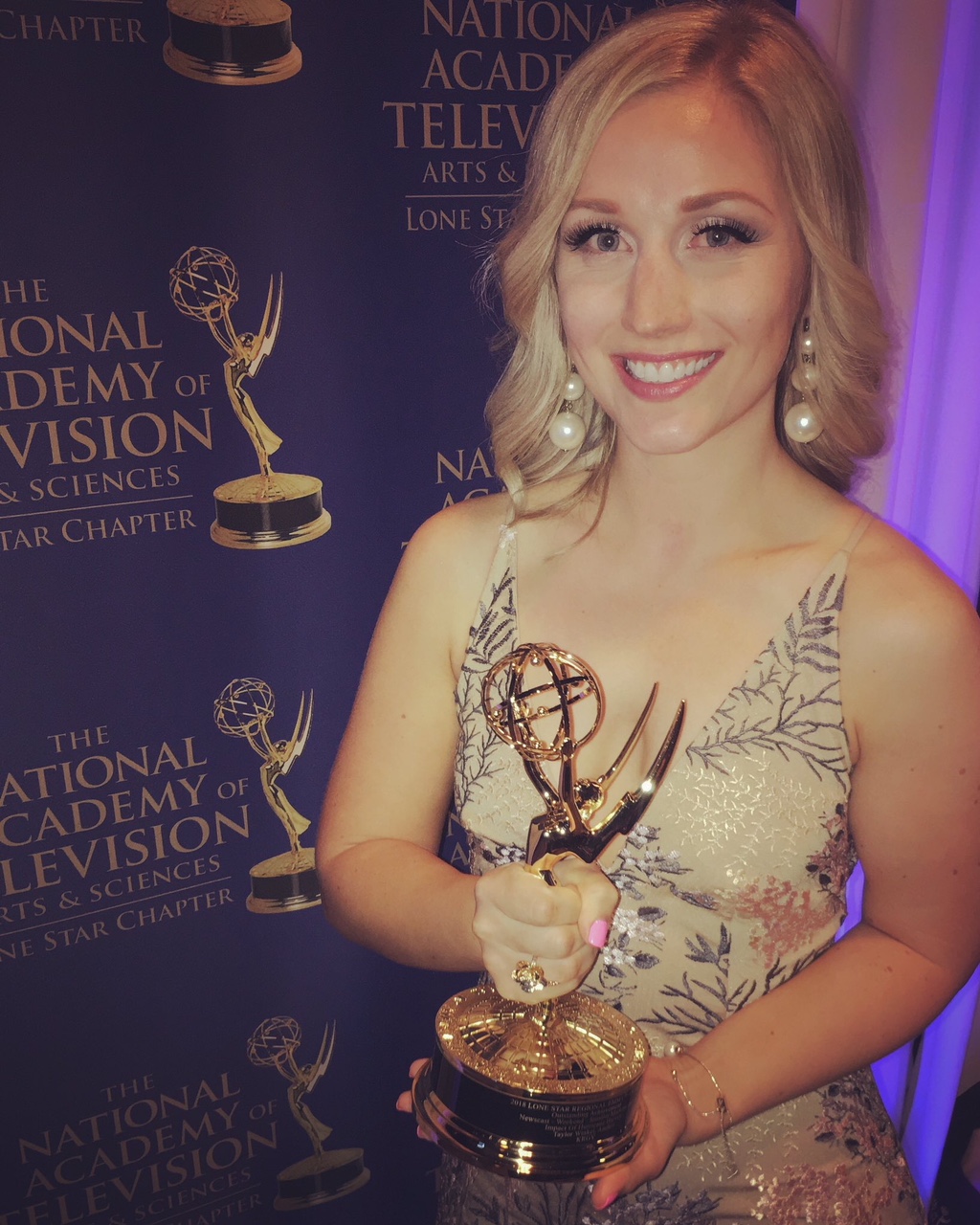 Taylor Winkel winning Emmy awards