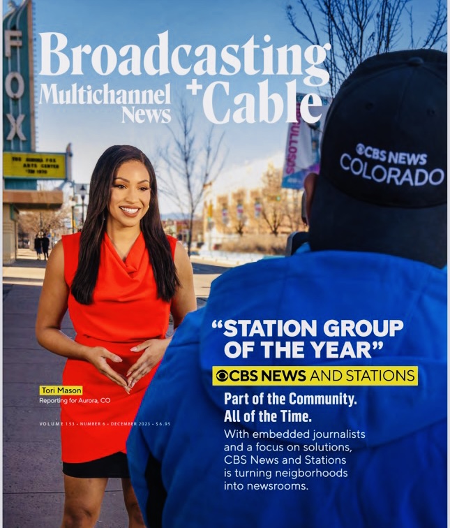 CBK Media Management Client Tori Mason Featured On December 2023 Cover of Broadcasting + Cable Magazine!